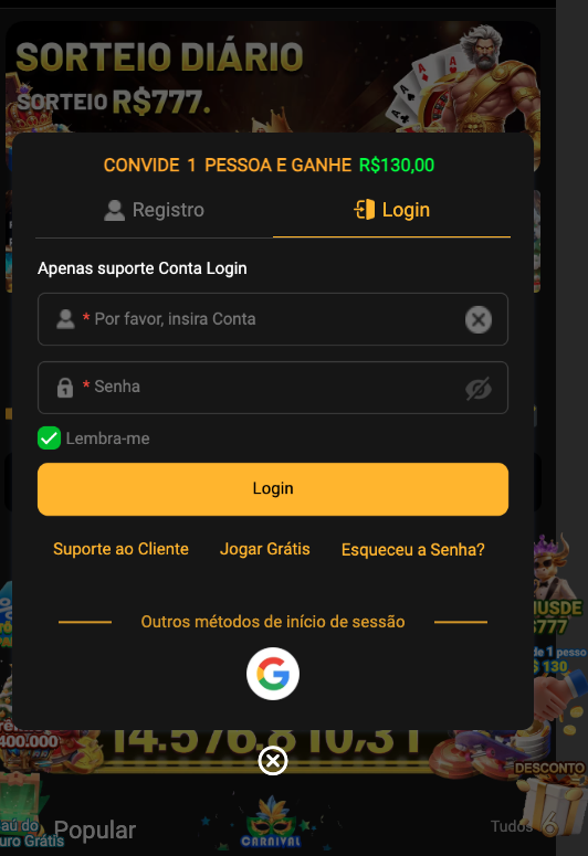 Aplicativo móvel BET266